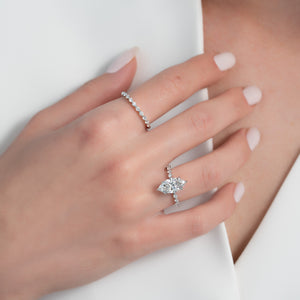 The Khloe Set With A 2 Carat Marquise Lab Diamond