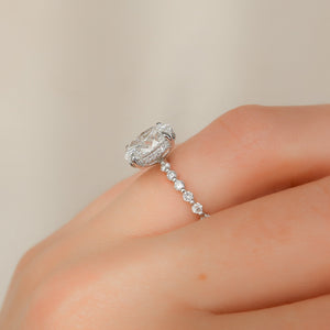 The Khloe Set With A 2 Carat Oval Lab Diamond