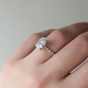 The Khloe Set With A 2 Carat Oval Lab Diamond
