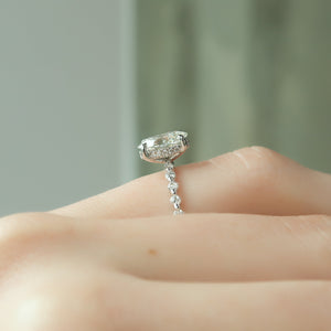The Khloe Set With A 2 Carat Oval Lab Diamond