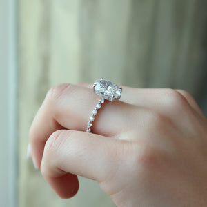 The Khloe Set With A 2 Carat Oval Lab Diamond