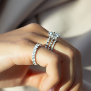 The Khloe Set With A 2 Carat Oval Lab Diamond