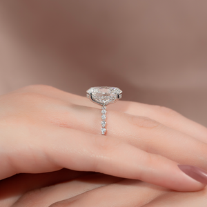The Khloe Set With A 2 Carat Oval Lab Diamond