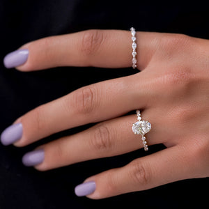 The Khloe Set With A 2 Carat Oval Lab Diamond