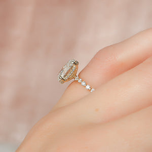 The Khloe Set With A 2 Carat Oval Lab Diamond