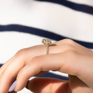 The Khloe Set With A 2 Carat Oval Lab Diamond