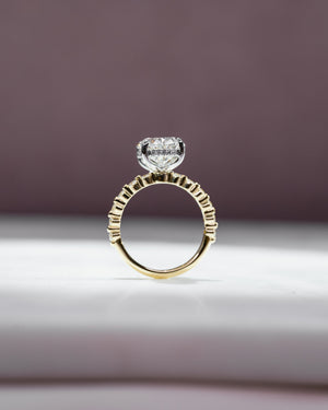 The Khloe Set With A 2 Carat Oval Lab Diamond
