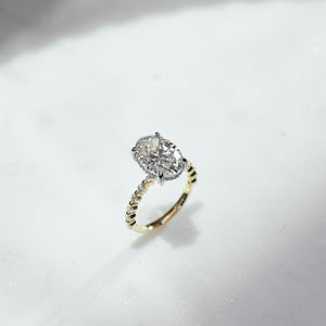 The Khloe Set With A 2 Carat Oval Lab Diamond