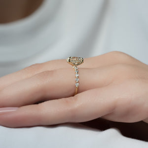 The Khloe Set With A 2 Carat Oval Lab Diamond