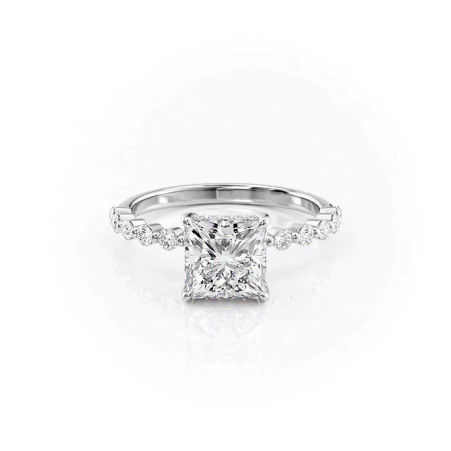 The Khloe Set With A 5 Carat Princess Moissanite