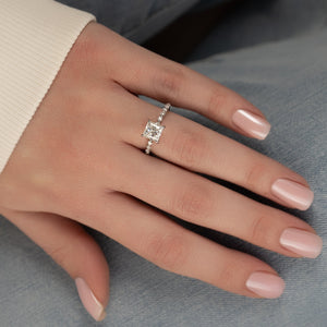 The Khloe Set With A 2 Carat Princess Lab Diamond