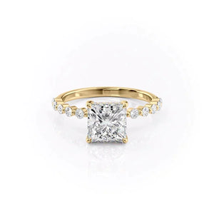 The Khloe Set With A 2.5 Carat Princess Lab Diamond