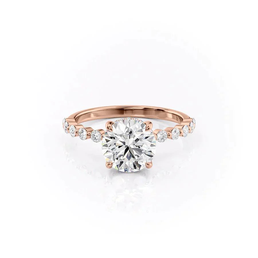The Khloe Set With A 1 Carat Round Lab Diamond