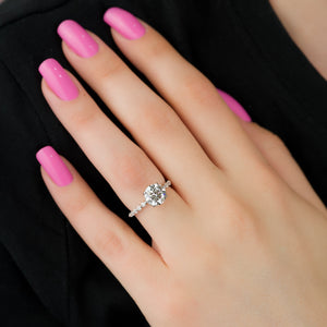 The Khloe Set With A 2 Carat Round Lab Diamond