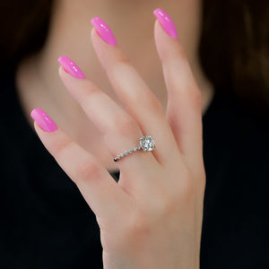 The Khloe Set With A 2 Carat Round Lab Diamond