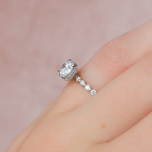 The Khloe Set With A 2 Carat Round Lab Diamond