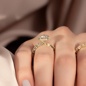 The Khloe Set With A 2 Carat Round Lab Diamond