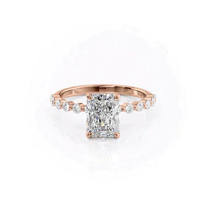 The Khloe Set With A 1.5 Carat Radiant Lab Diamond