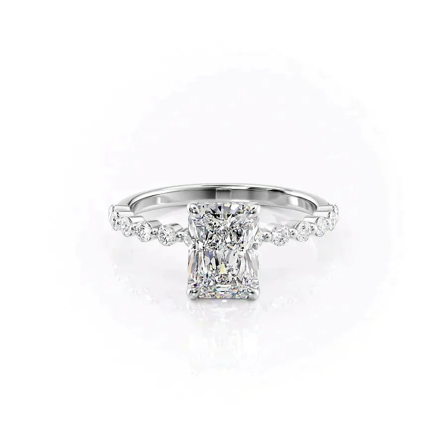 The Khloe Set With A 1.5 Carat Radiant Lab Diamond