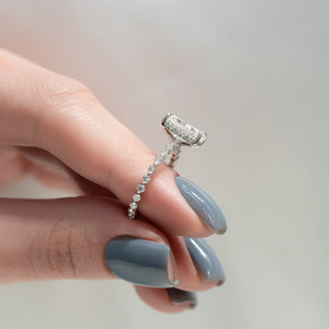 The Khloe Set With A 2 Carat Radiant Lab Diamond