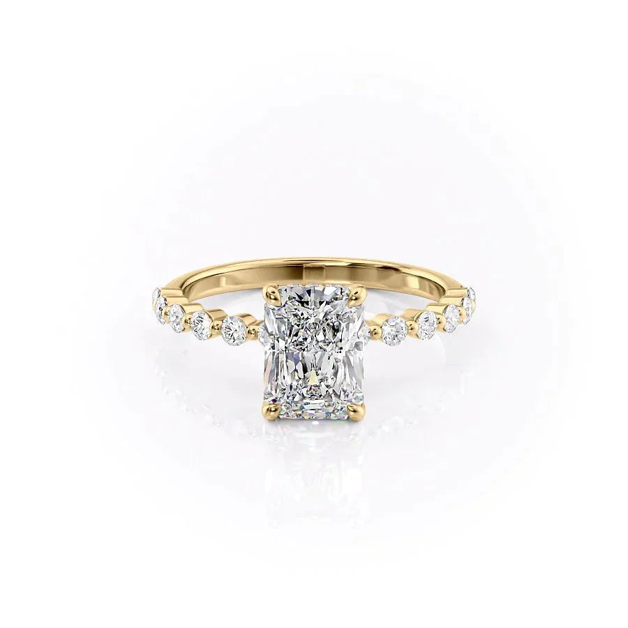 The Khloe Set With A 3 Carat Radiant Lab Diamond