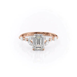 The Chelsea Set With A 1.5 Carat Emerald Lab Diamond