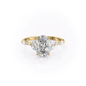The Chelsea Set With A 1.5 Carat Oval Lab Diamond