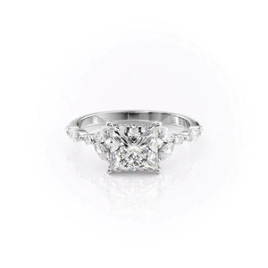 The Chelsea Set With A 1 Carat Princess Lab Diamond