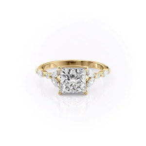 The Chelsea Set With A 1 Carat Princess Lab Diamond