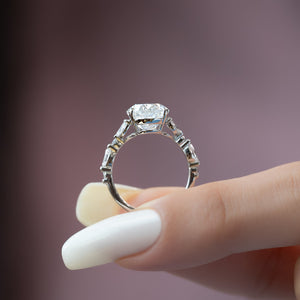 The Chelsea Set With A 2 Carat Pear Lab Diamond