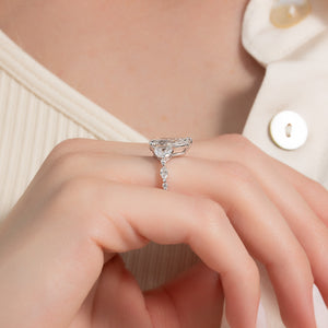 The Chelsea Set With A 2 Carat Pear Lab Diamond