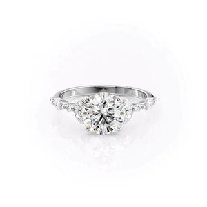 The Chelsea Set With A Round Moissanite
