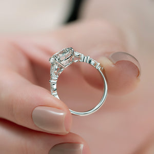 The Chelsea Set With A 2 Carat Round Lab Diamond