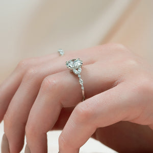 The Chelsea Set With A 2 Carat Round Lab Diamond