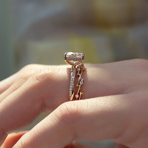 The Stacey Set With A 2 Carat Cushion Lab Diamond