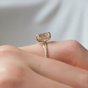 The Stacey Set With A 2 Carat Emerald Lab Diamond