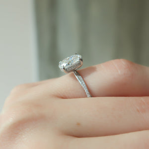The Stacey Set With A 2 Carat Oval Lab Diamond