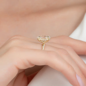 The Stacey Set With A 2 Carat Oval Lab Diamond