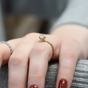 The Stacey Set With A 2 Carat Oval Lab Diamond