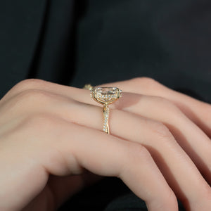 The Stacey Set With A 2 Carat Oval Lab Diamond