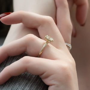 The Stacey Set With A 2 Carat Oval Lab Diamond