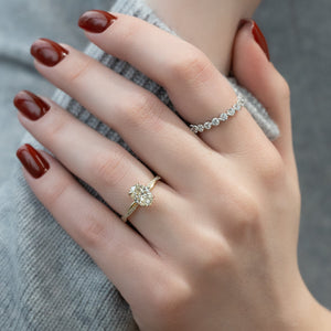 The Stacey Set With A 2 Carat Oval Lab Diamond