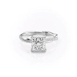 The Stacey Set With A Princess Moissanite
