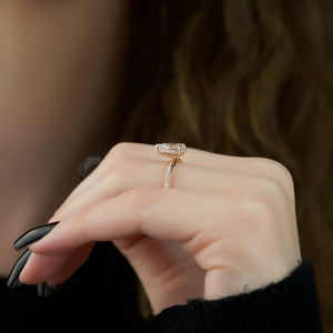 The Stacey Set With A 2 Carat Pear Lab Diamond