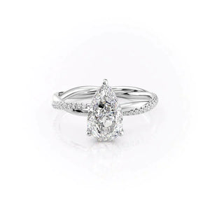 The Stacey Set With A Pear Moissanite
