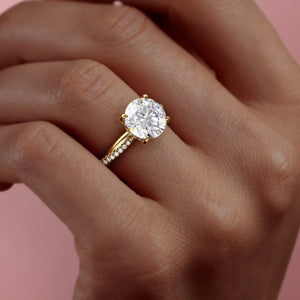 The Stacey Set With A 2 Carat Round Lab Diamond