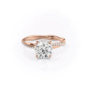 The Stacey Set With A 1 Carat Round Lab Diamond