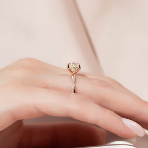 The Stacey Set With A 2 Carat Round Lab Diamond