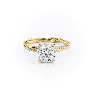 The Stacey Set With A 1 Carat Round Lab Diamond