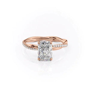 The Stacey Set With A 2 Carat Radiant Lab Diamond